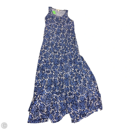 Dress Casual Maxi By Michael By Michael Kors In Black & Blue, Size: M