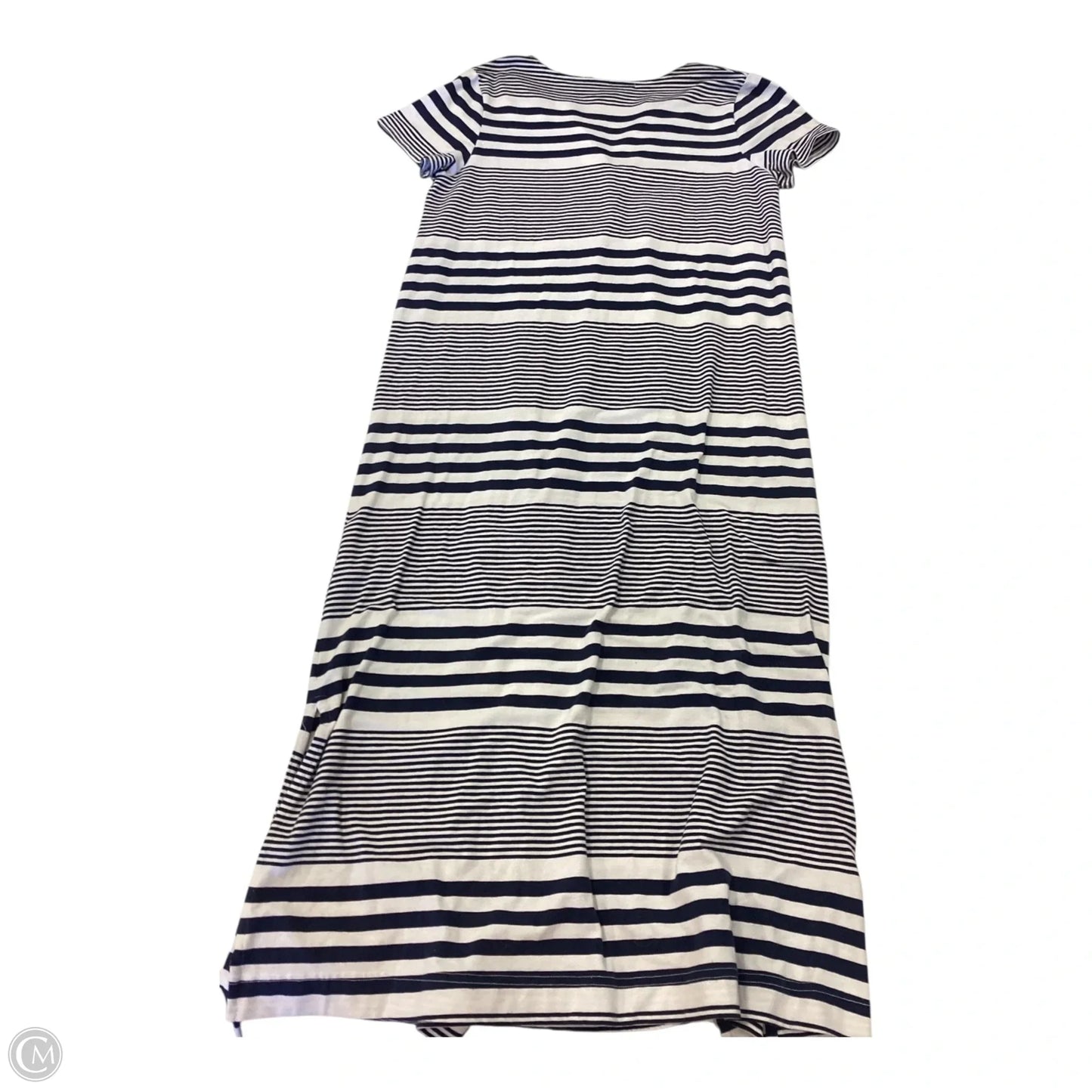 Dress Casual Maxi By Vineyard Vines In Blue & White, Size: M