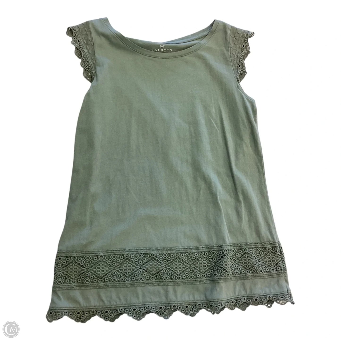 Top Sleeveless By Talbots In Green, Size: Xs