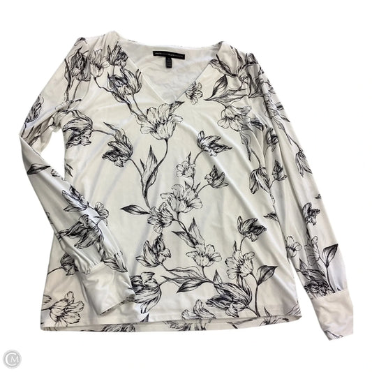 Top Long Sleeve By White House Black Market In Black & White, Size: S