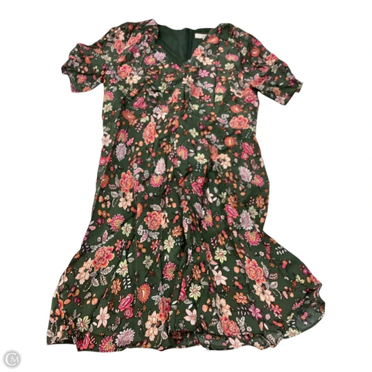 Dress Casual Short By Loft In Green, Size: 14
