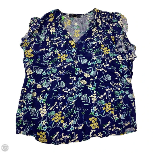 Top Short Sleeve By Rachel Roy In Floral Print, Size: L