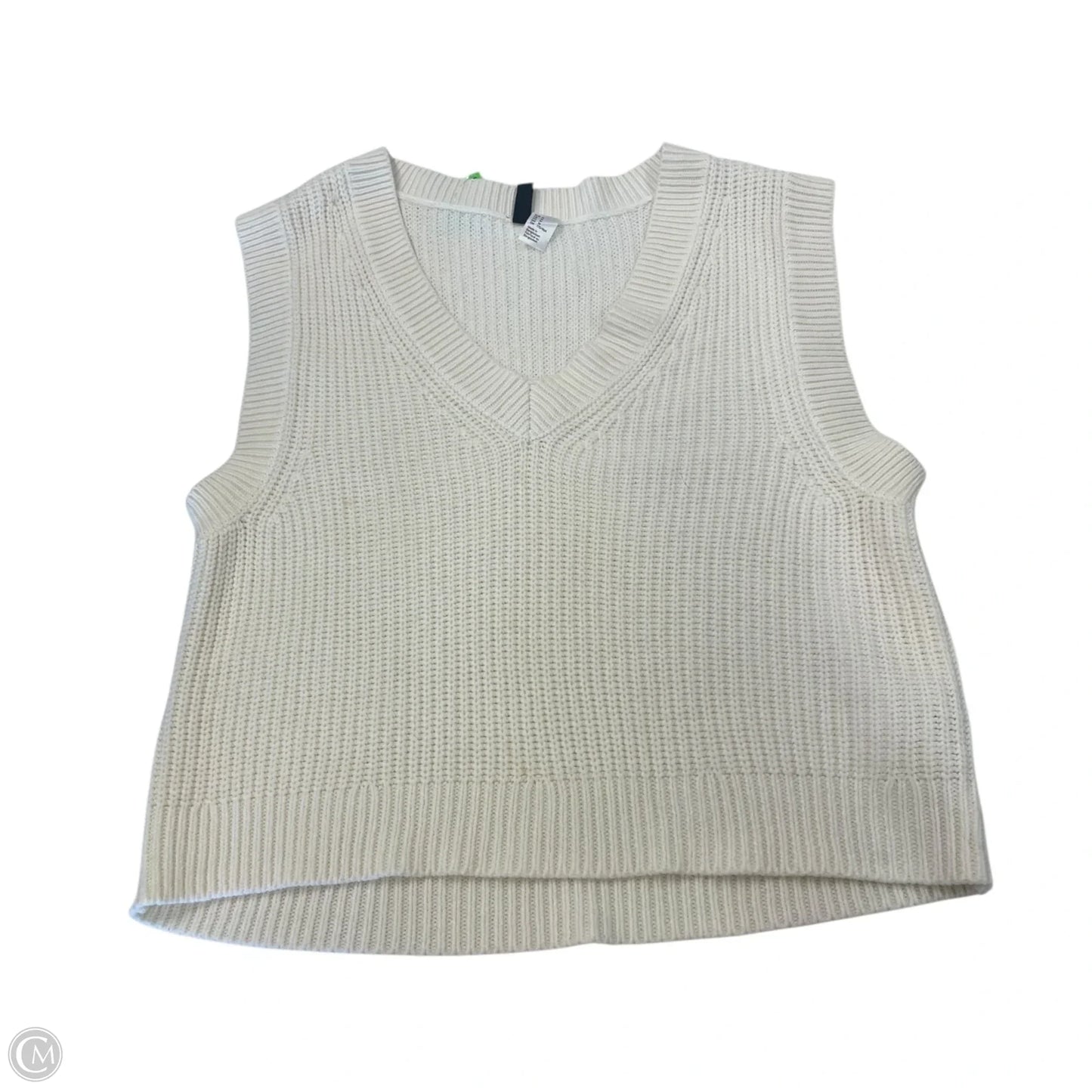 Vest Sweater By Divided In Cream, Size: M