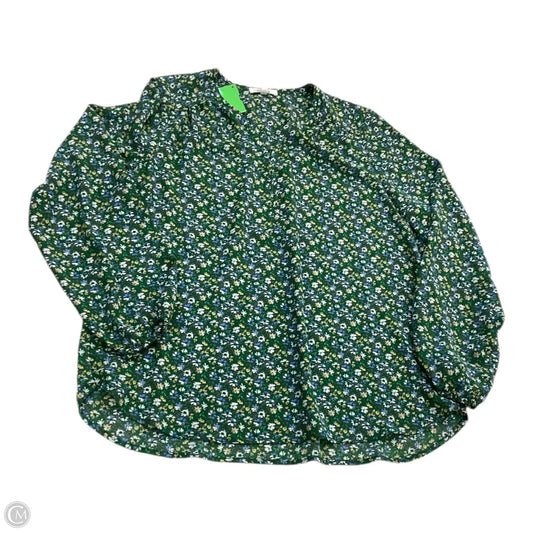 Top Long Sleeve By Pleione In Floral Print, Size: S