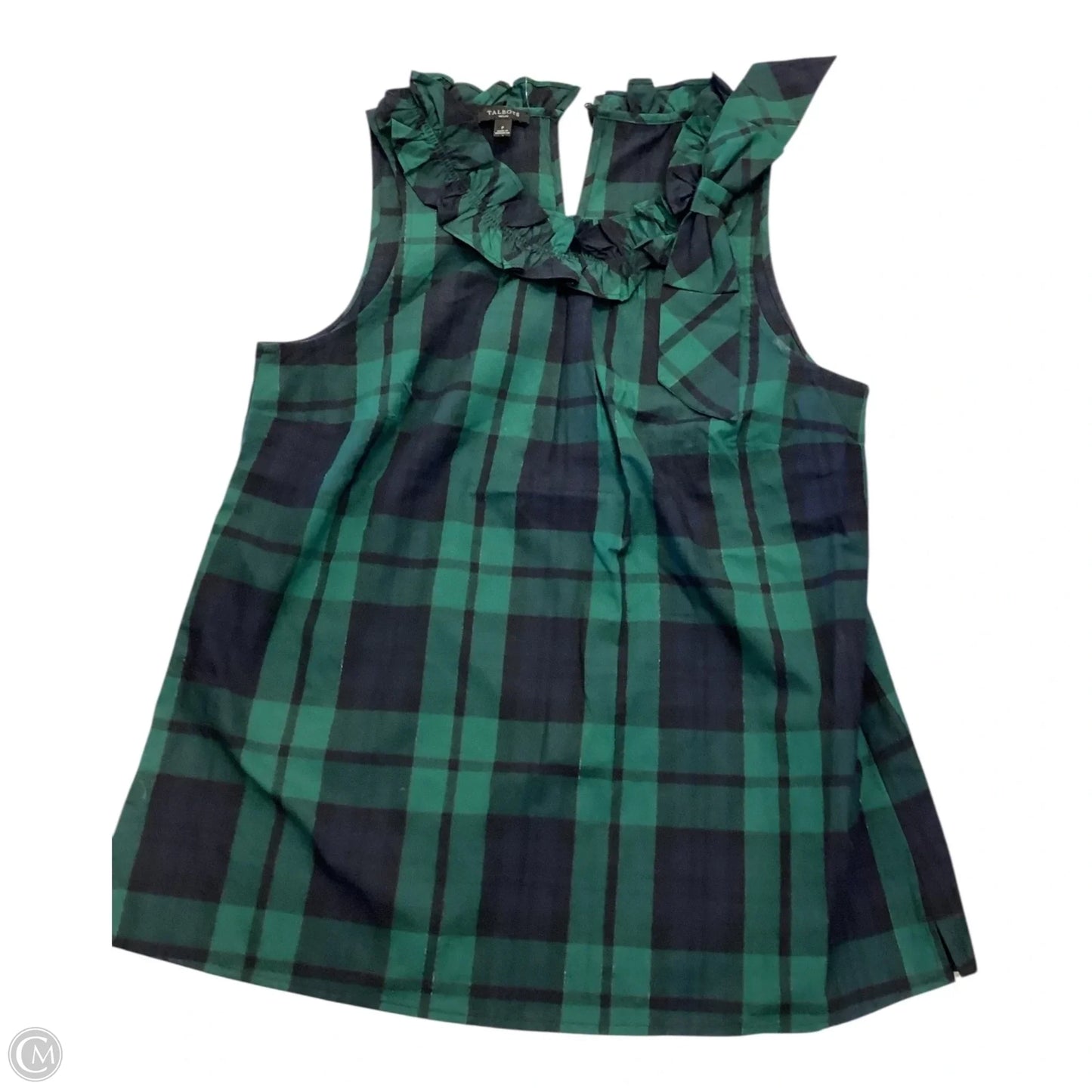 Top Sleeveless By Talbots In Green, Size: Sp