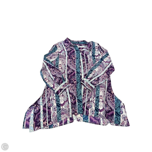 Top 3/4 Sleeve By Chicos In Multi-colored, Size: L