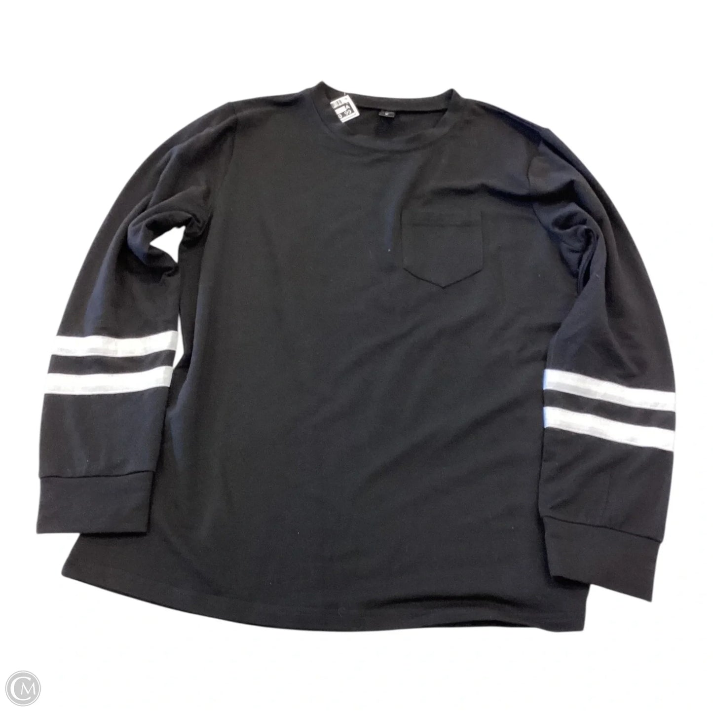 Top Long Sleeve By Clothes Mentor In Black, Size: M