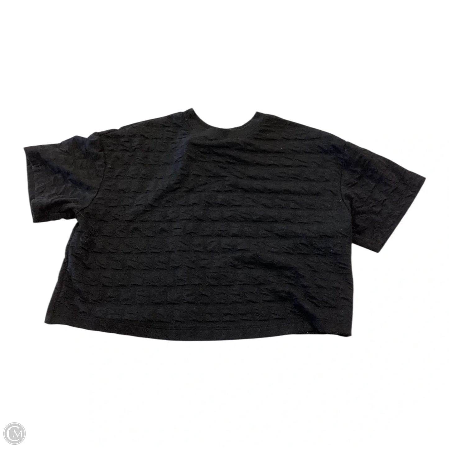 Top Short Sleeve By A New Day In Black, Size: S