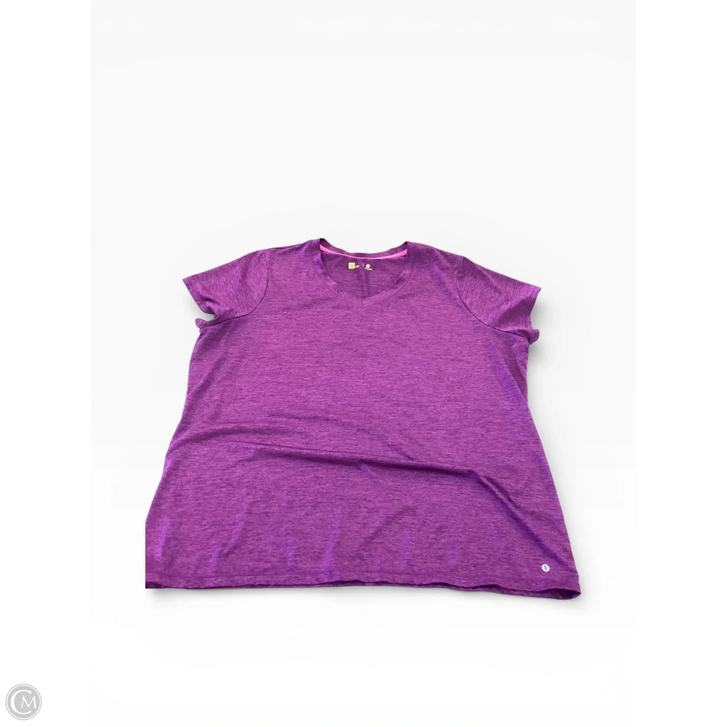 Top Short Sleeve By Xersion In Purple, Size: 2x