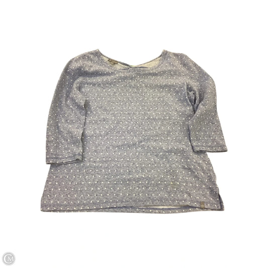 Top 3/4 Sleeve By Talbots In Blue, Size: M