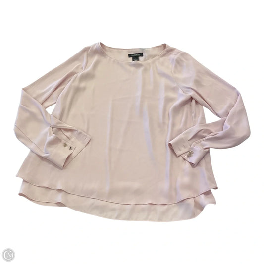 Blouse Long Sleeve By White House Black Market In Pink, Size: 4