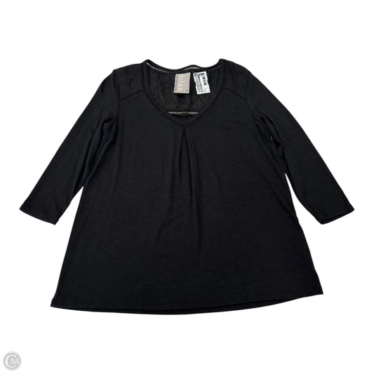 Top 3/4 Sleeve By Dolan Left Coast In Black, Size: Xs