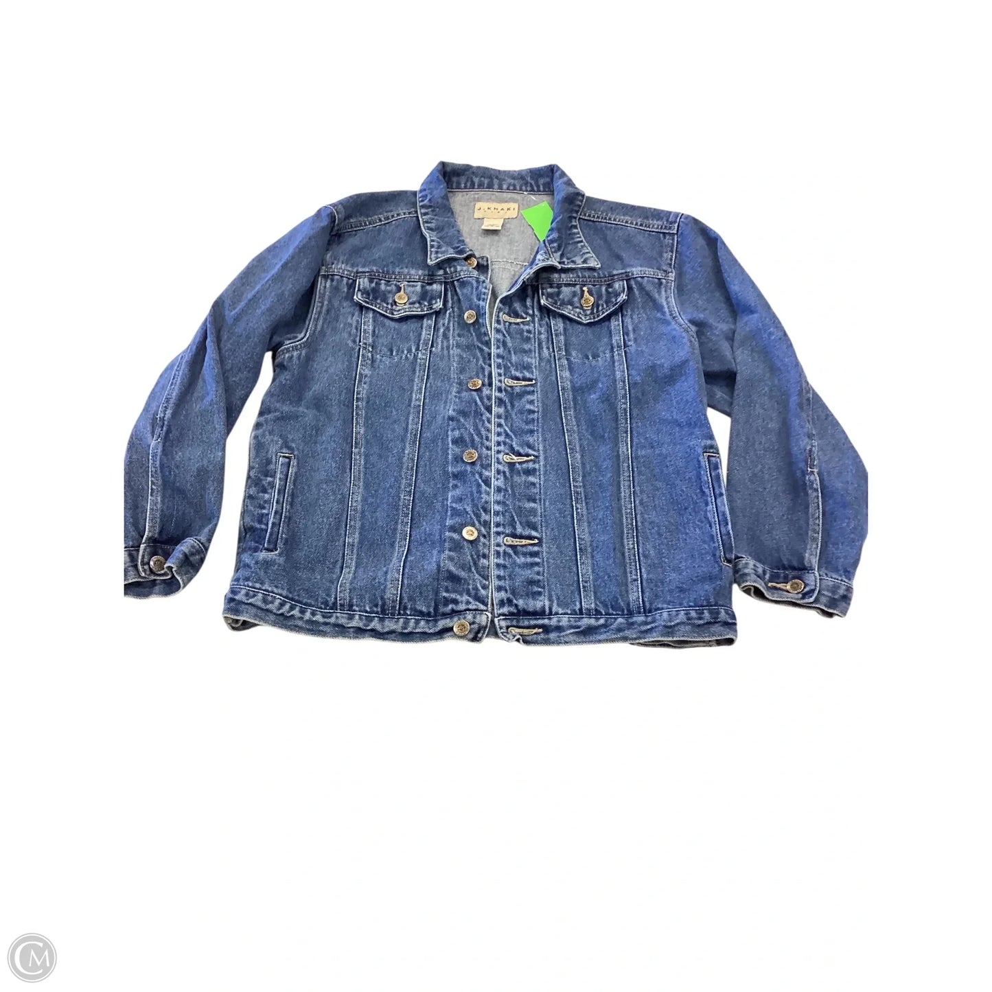 Jacket Denim By Clothes Mentor In Blue, Size: L