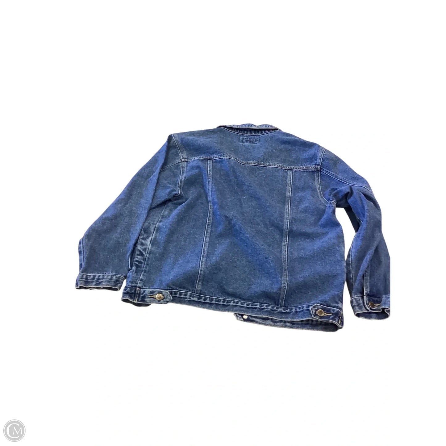 Jacket Denim By Clothes Mentor In Blue, Size: L