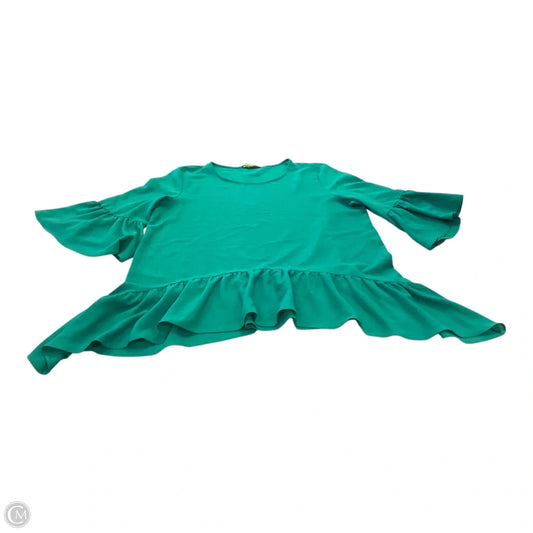 Blouse 3/4 Sleeve By Gibson In Green, Size: M