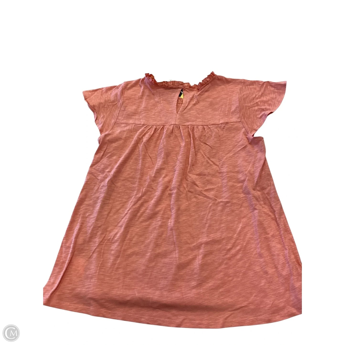 Top Short Sleeve By Ella Moss In Orange, Size: S