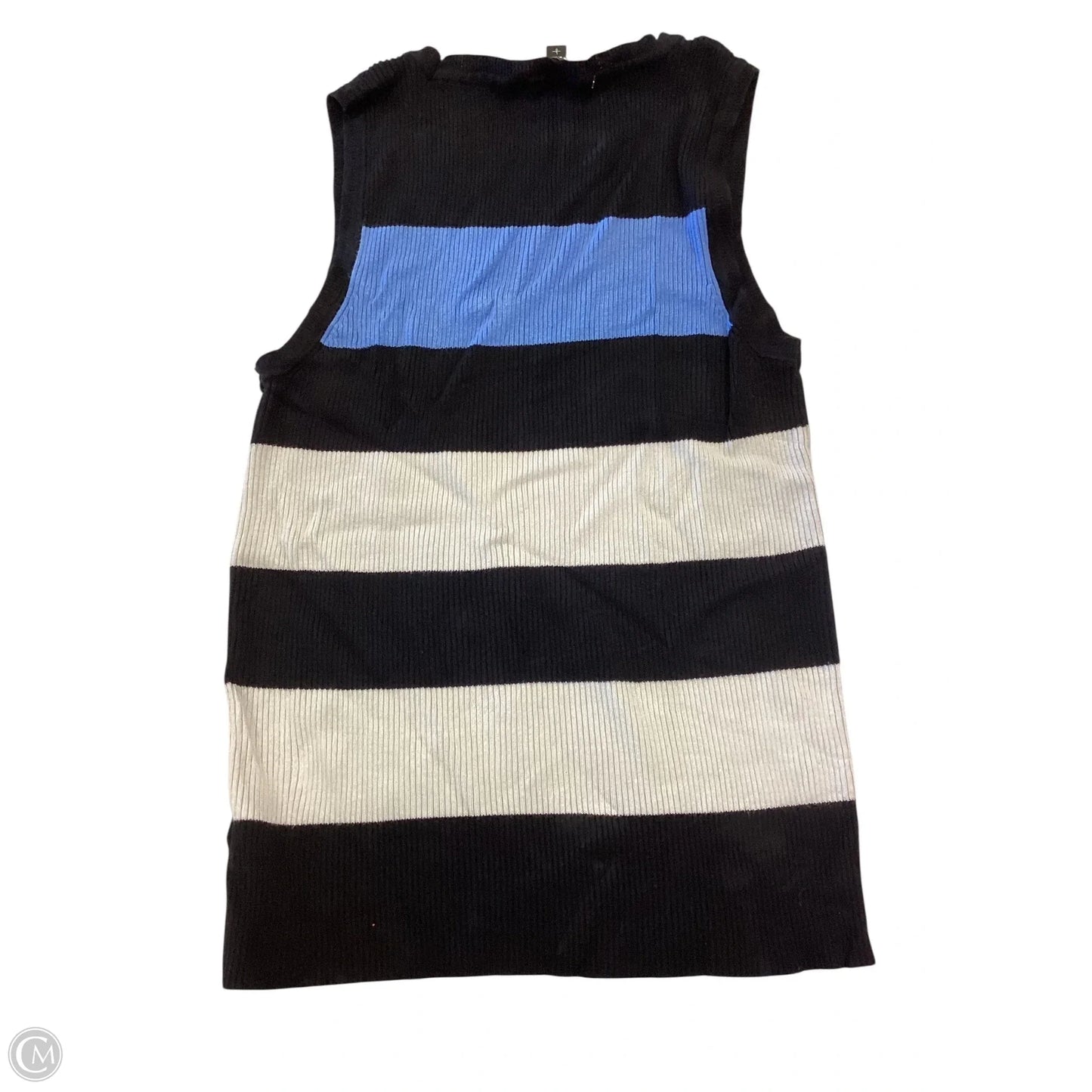 Top Sleeveless By Express In Striped Pattern, Size: L