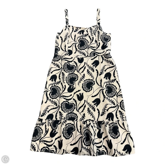 Dress Casual Maxi By Ann Taylor In Black & Brown, Size: 16