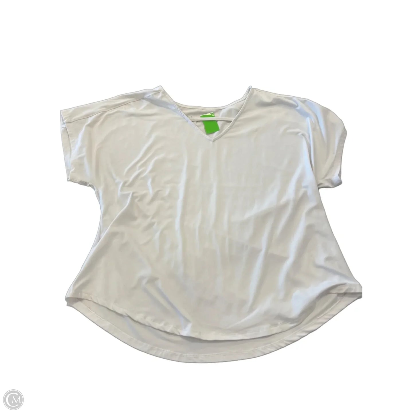 Top Short Sleeve By Tranquility In White, Size: Xl