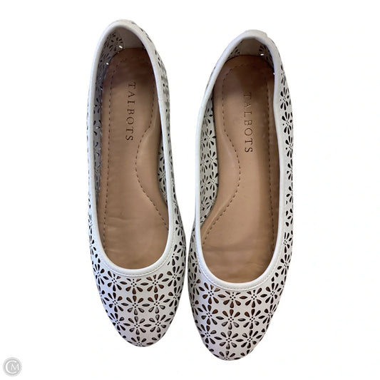 Shoes Flats By Talbots In White, Size: 7