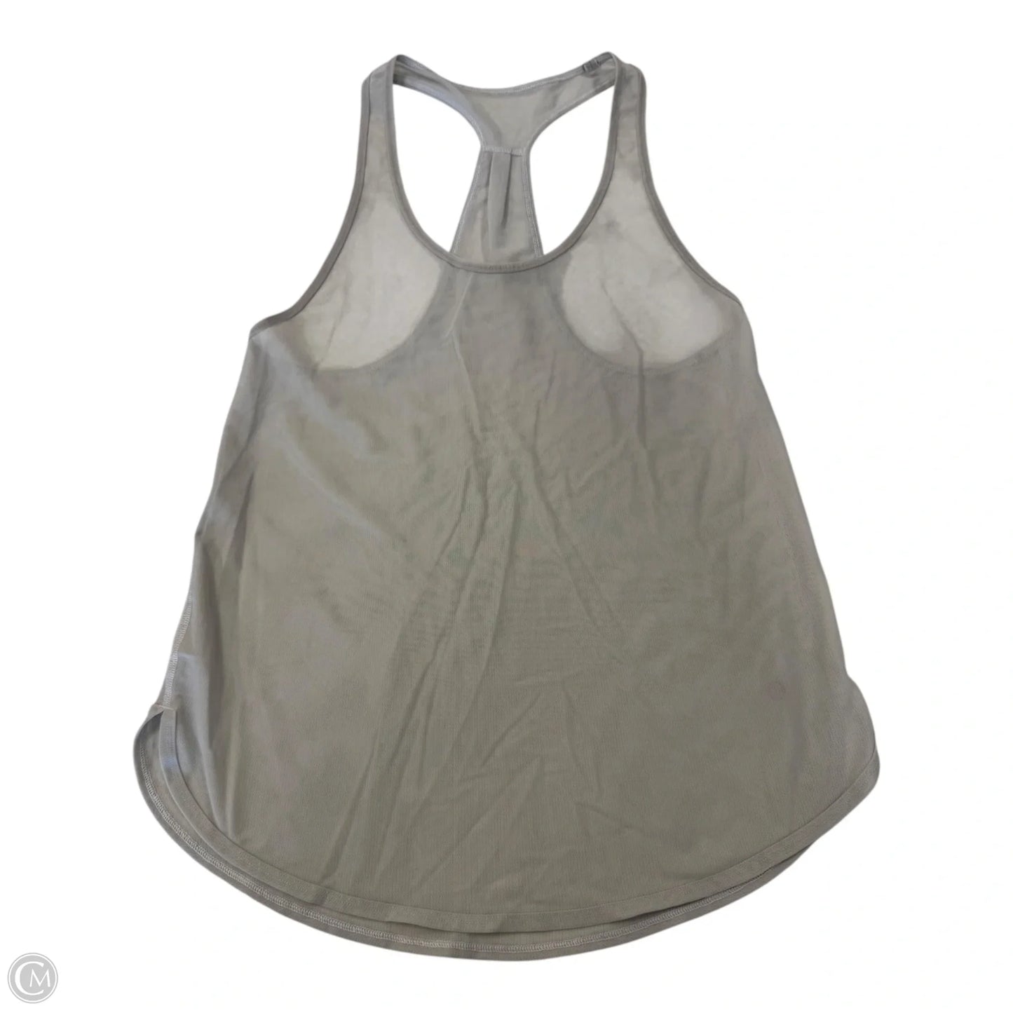Athletic Tank Top By Lululemon In Grey, Size: M