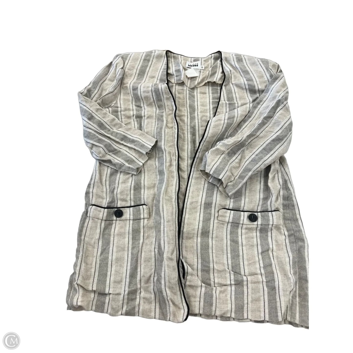 Blazer By Leslie Fay In Tan, Size: 10