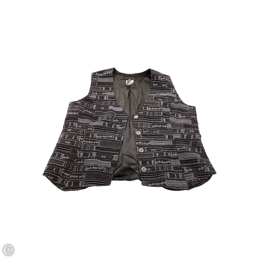 Vest Other By Chicos In Black & Grey, Size: Xl