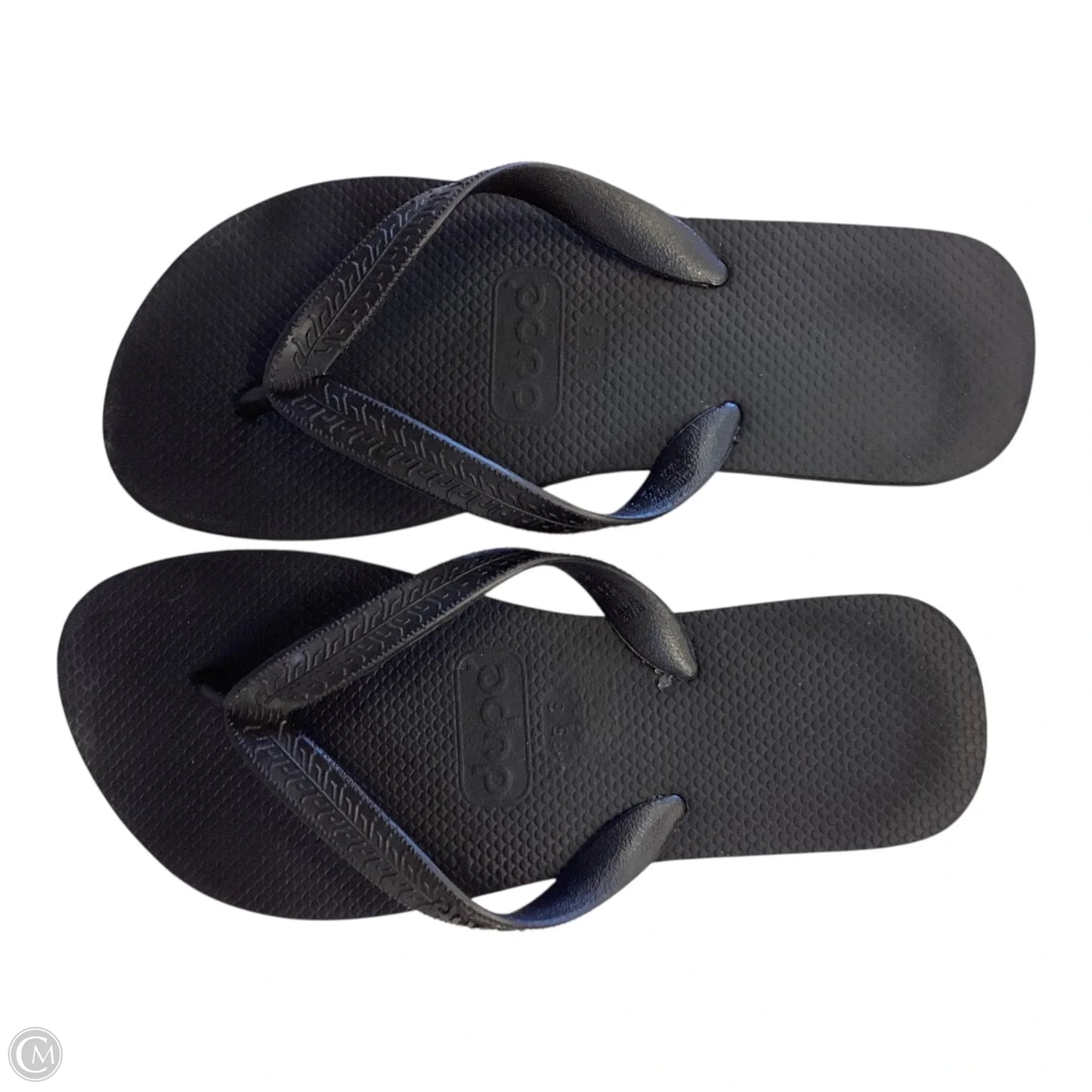 Sandals Flip Flops By Clothes Mentor In Black, Size: 4/5
