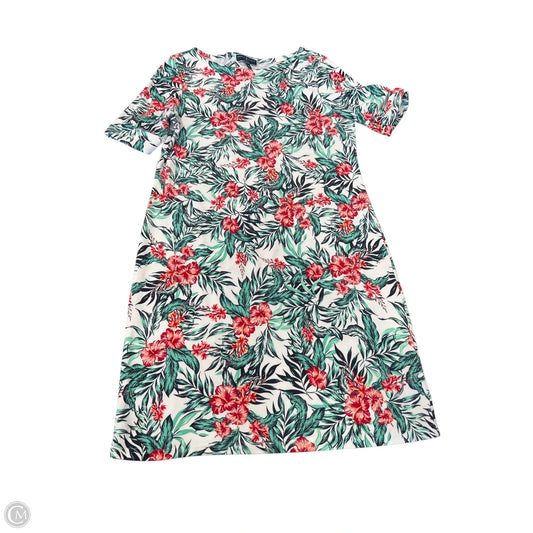 Dress Casual Short By Karen Scott In Floral Print, Size: L