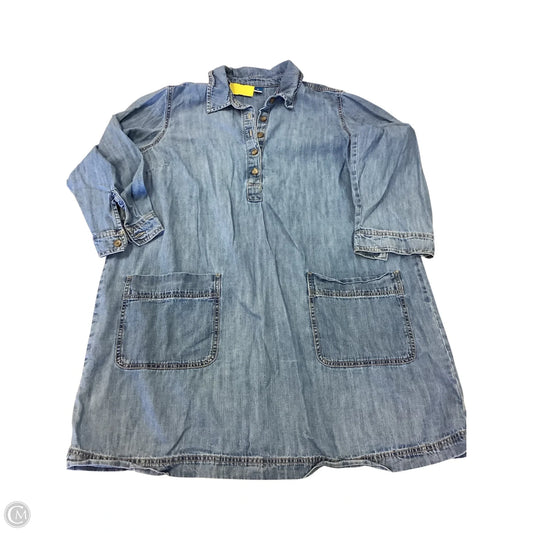 Dress Casual Short By Old Navy In Blue, Size: Xl