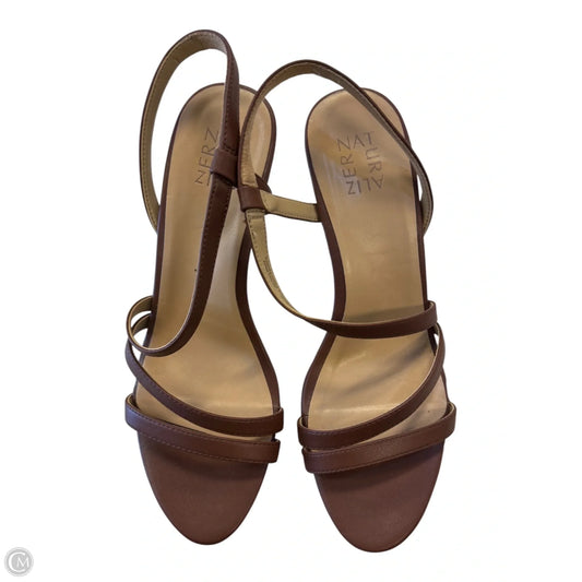Sandals Heels Stiletto By Naturalizer In Brown, Size: 11
