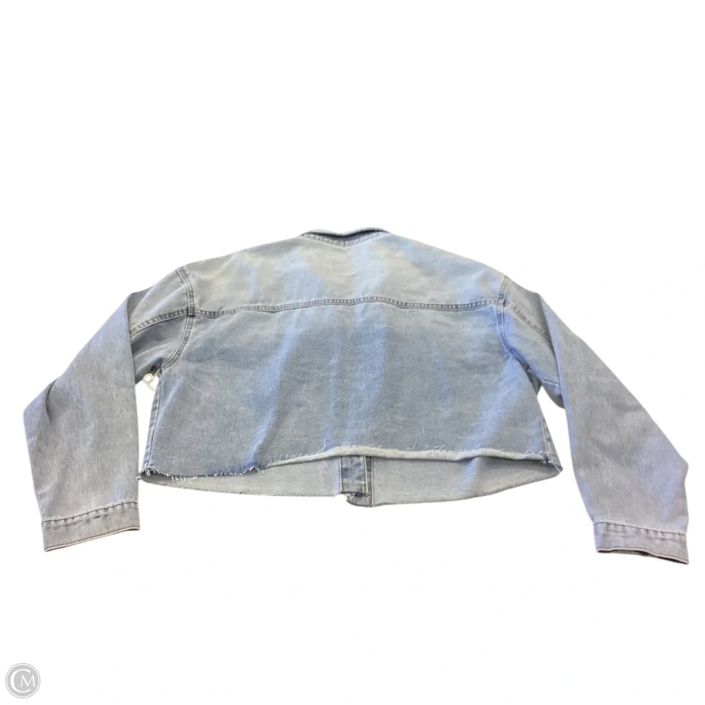Jacket Denim By Clothes Mentor In Blue, Size: Xl