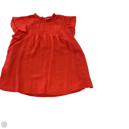 Blouse Short Sleeve By Nanette By Nanette Lepore In Red, Size: M