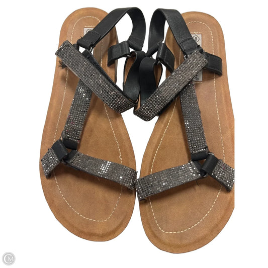 Sandals Flats By Forever In Black, Size: 8