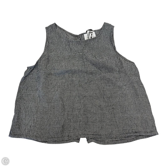 Top Sleeveless By C And C In Black & White, Size: Xl