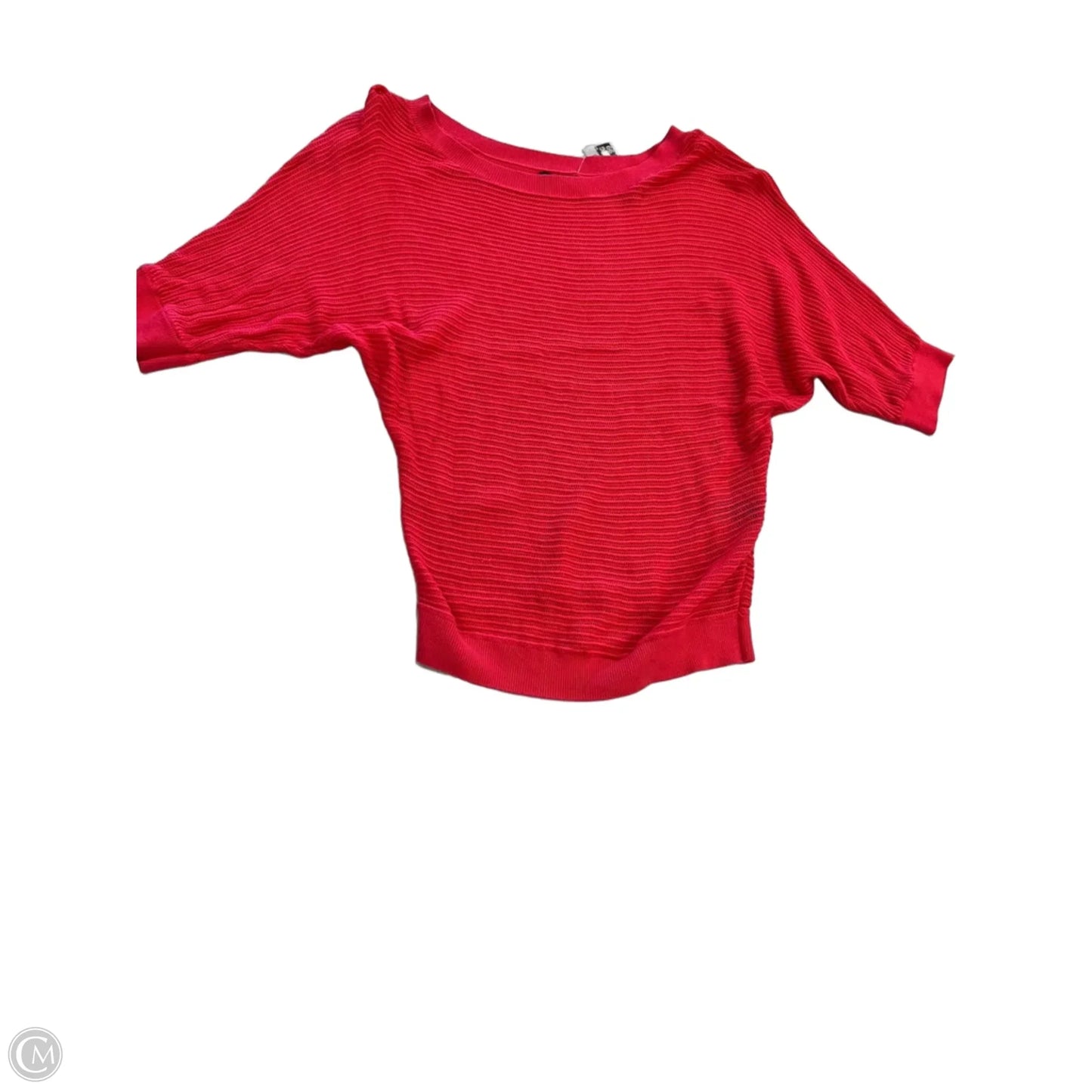 Top Short Sleeve By Express In Coral, Size: Xs