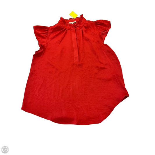 Blouse Sleeveless By Clothes Mentor In Red, Size: S