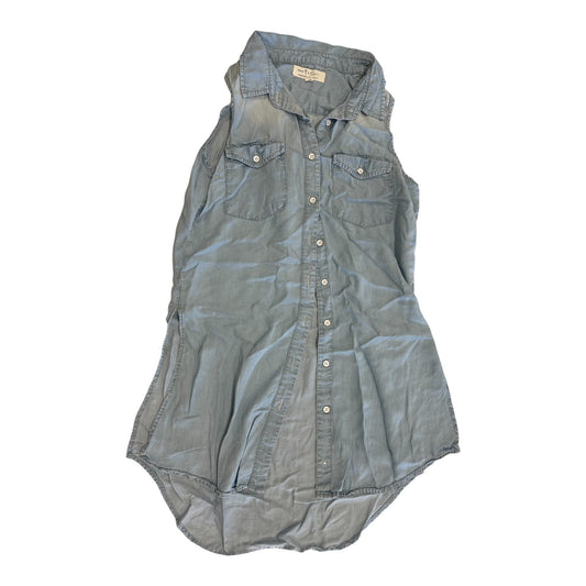 Tunic Sleeveless By Thread And Supply In Blue, Size:S