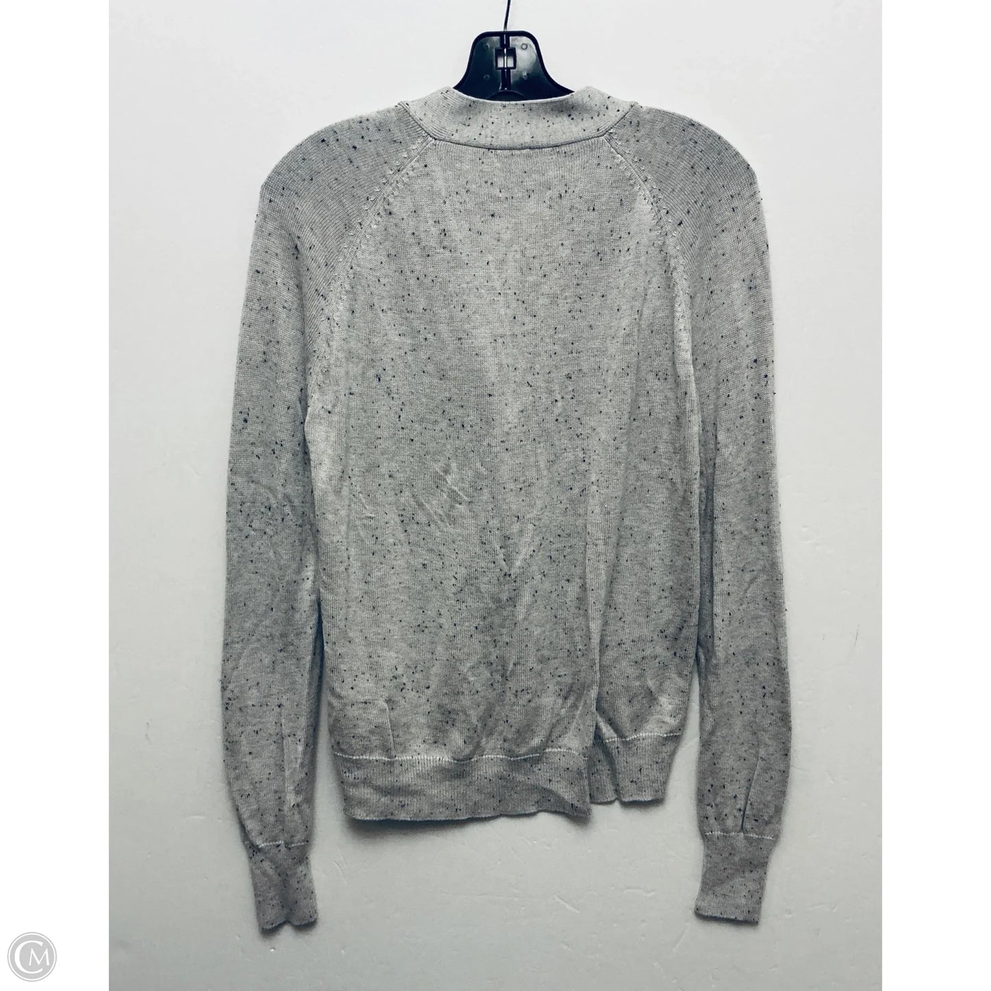 Sweater Cardigan By Clothes Mentor In Grey, Size: M