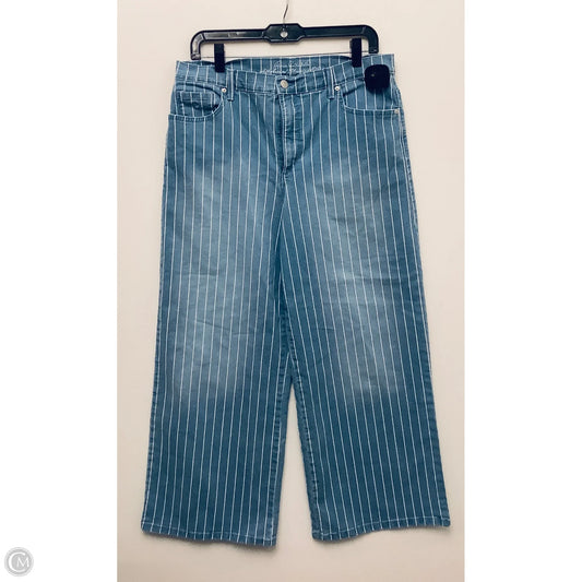 Jeans Wide Leg By Gloria Vanderbilt In Striped Pattern, Size: 14