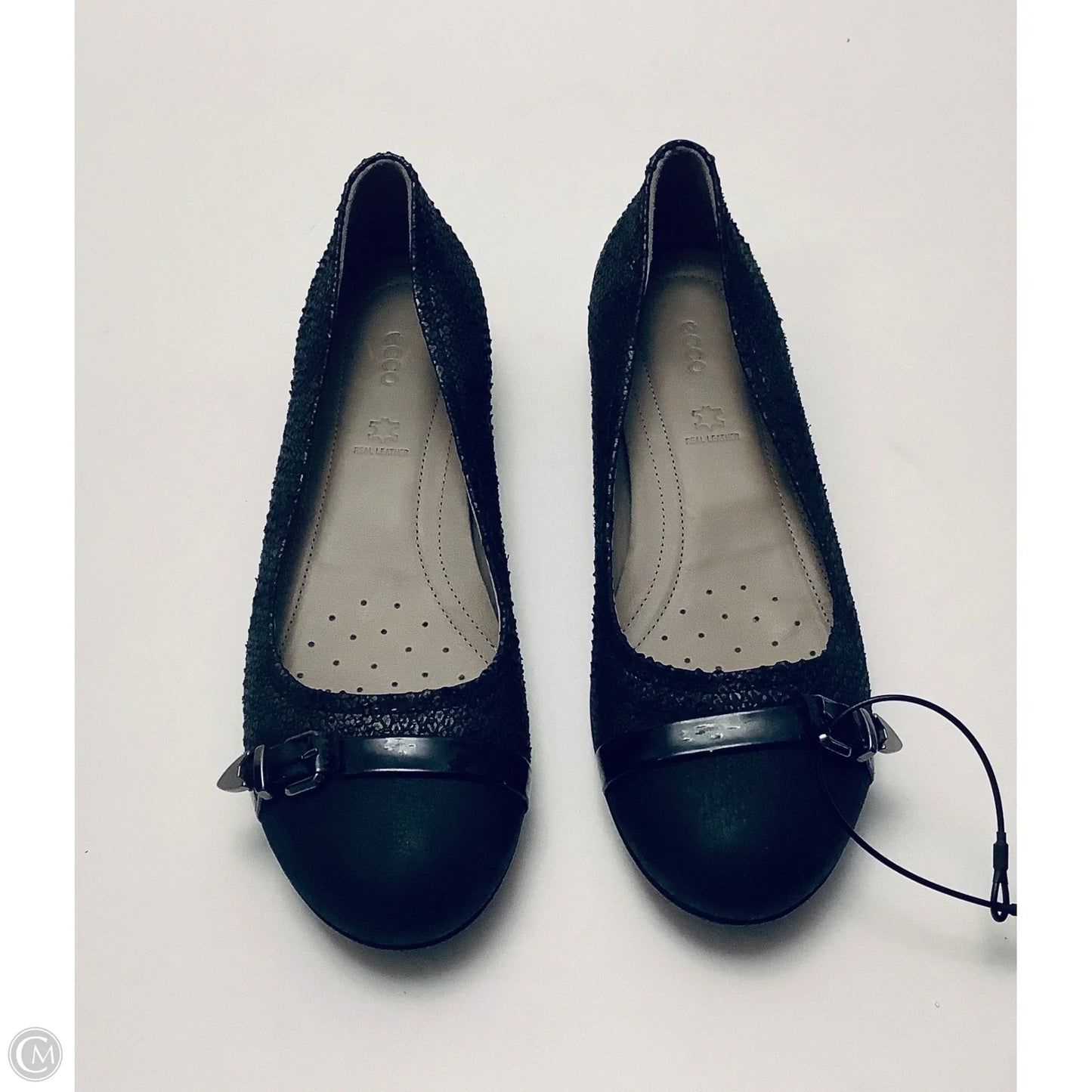 Shoes Flats By Ecco In Grey, Size: 9