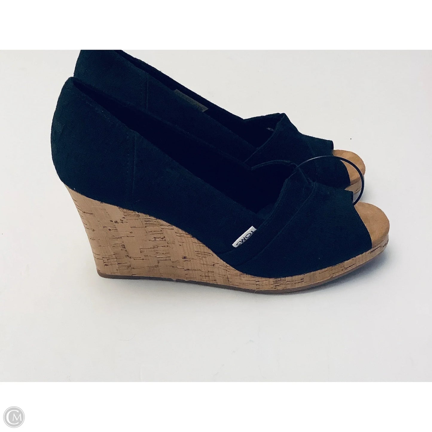 Shoes Heels Wedge By Toms In Black, Size: 10