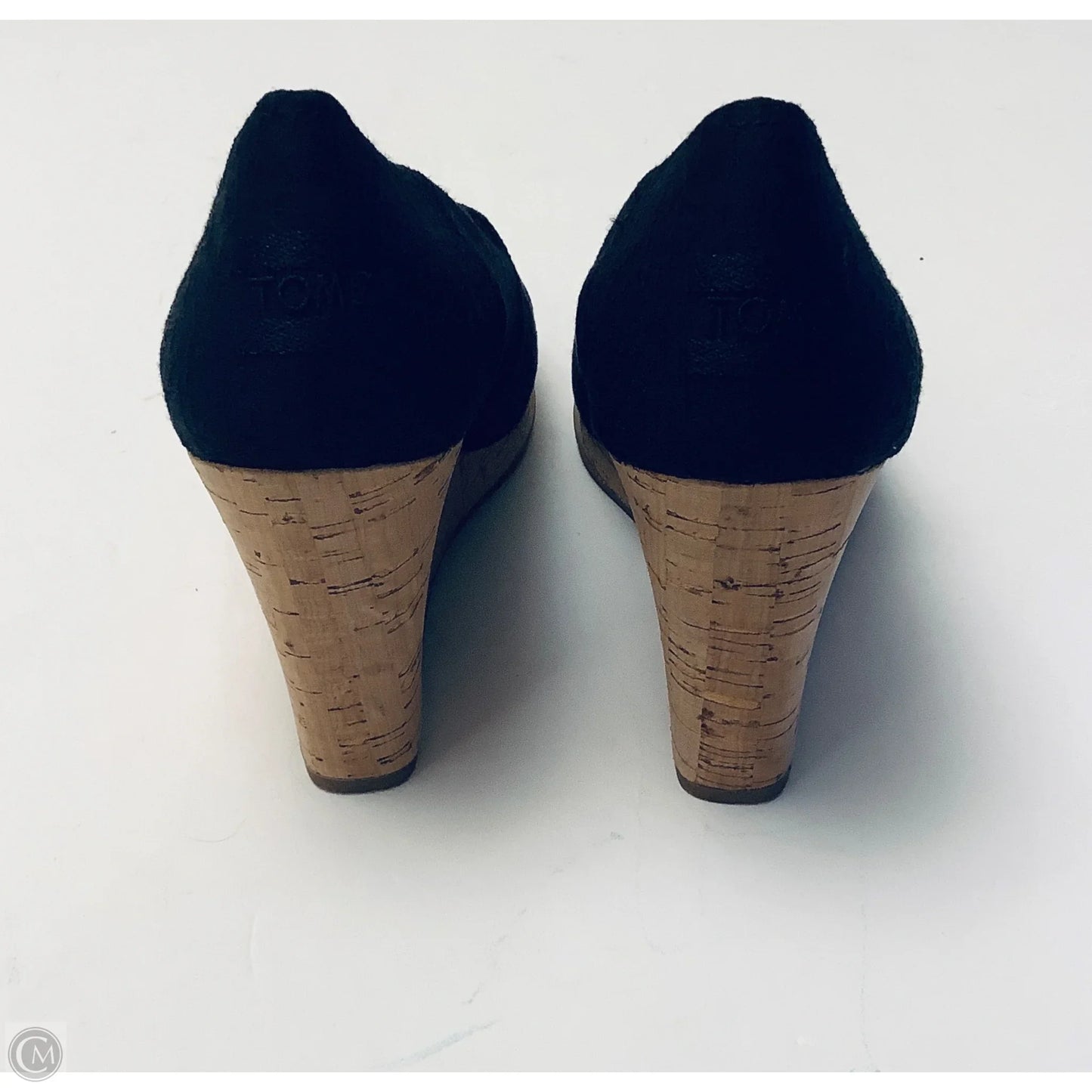 Shoes Heels Wedge By Toms In Black, Size: 10