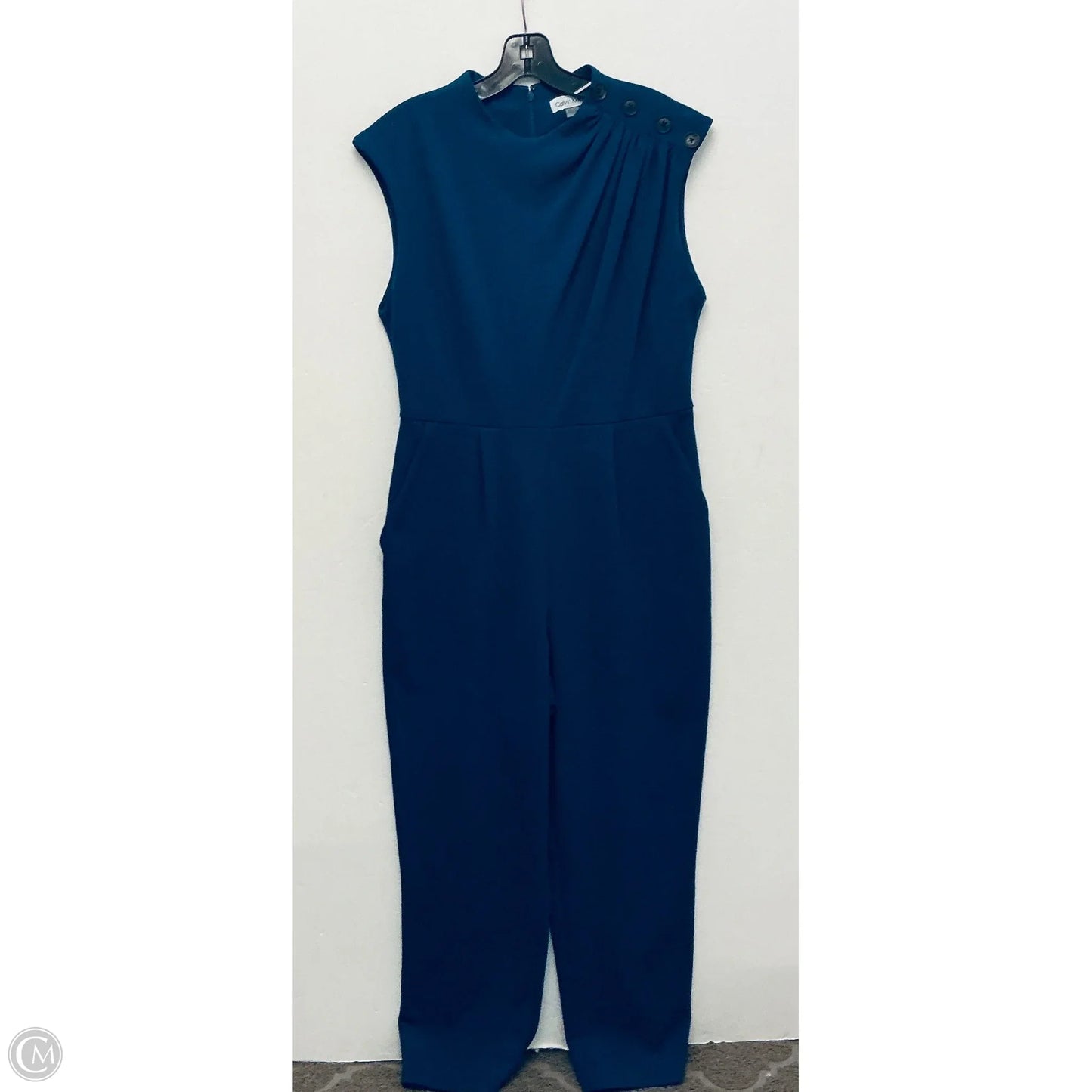 Jumpsuit By Calvin Klein In Blue, Size: M