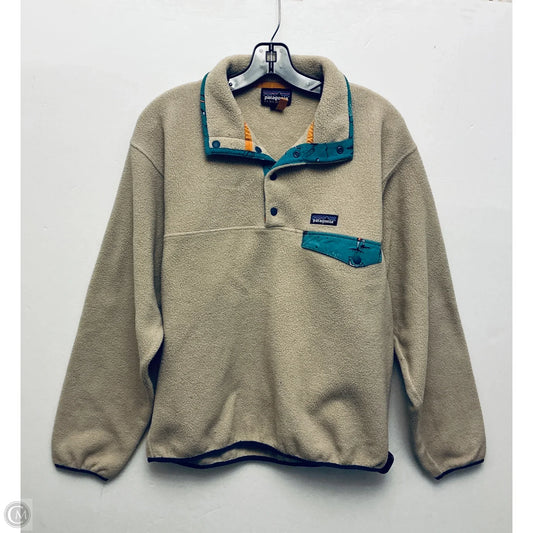 Jacket Fleece By Patagonia In Tan, Size: M