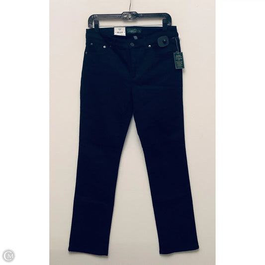 Jeans Straight By Lauren By Ralph Lauren In Blue Denim, Size: 8