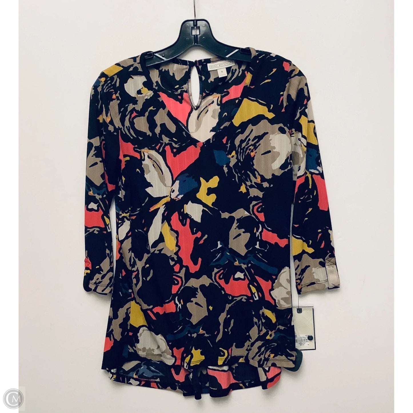 Top Long Sleeve By Dana Buchman In Multi-colored, Size: S