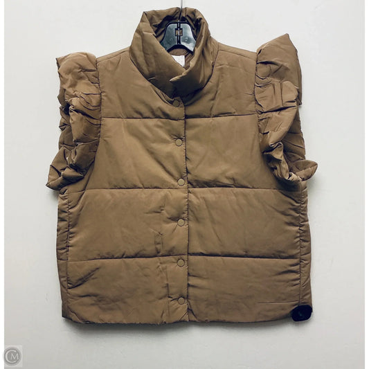 Jacket Puffer & Quilted By Entro In Tan, Size: M