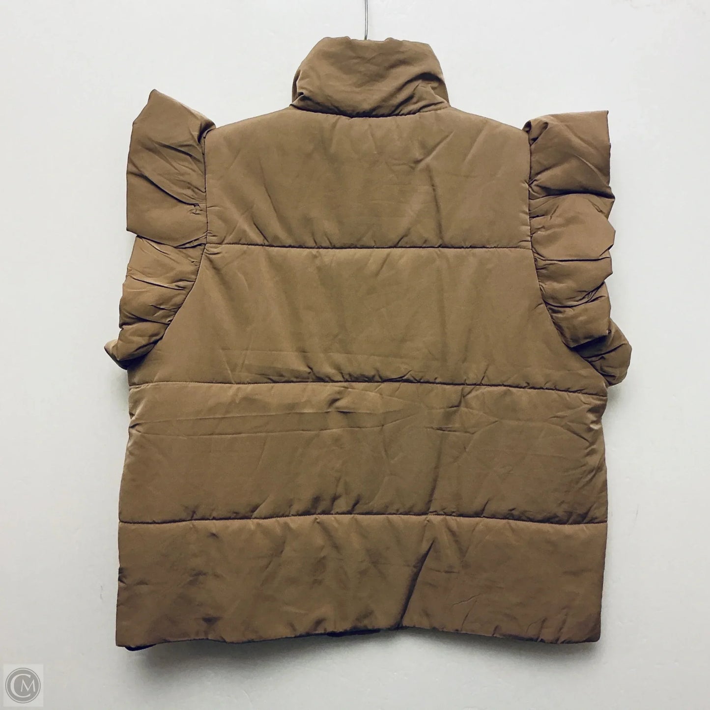 Jacket Puffer & Quilted By Entro In Tan, Size: M