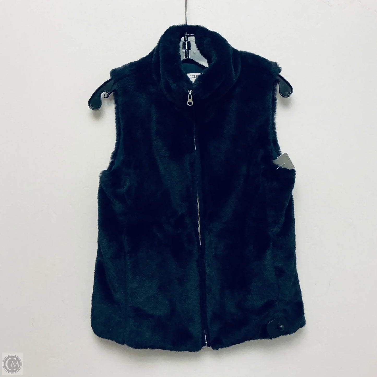 Vest Faux Fur & Sherpa By J. Crew In Navy, Size: Xs